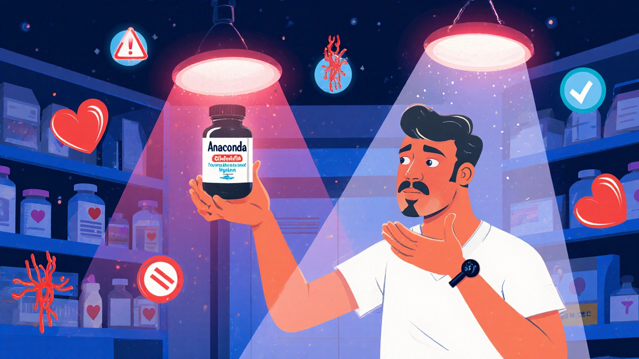 Compare Anaconda (Sildenafil Citrate) avec ses alternatives : ce qui fonctionne vraiment