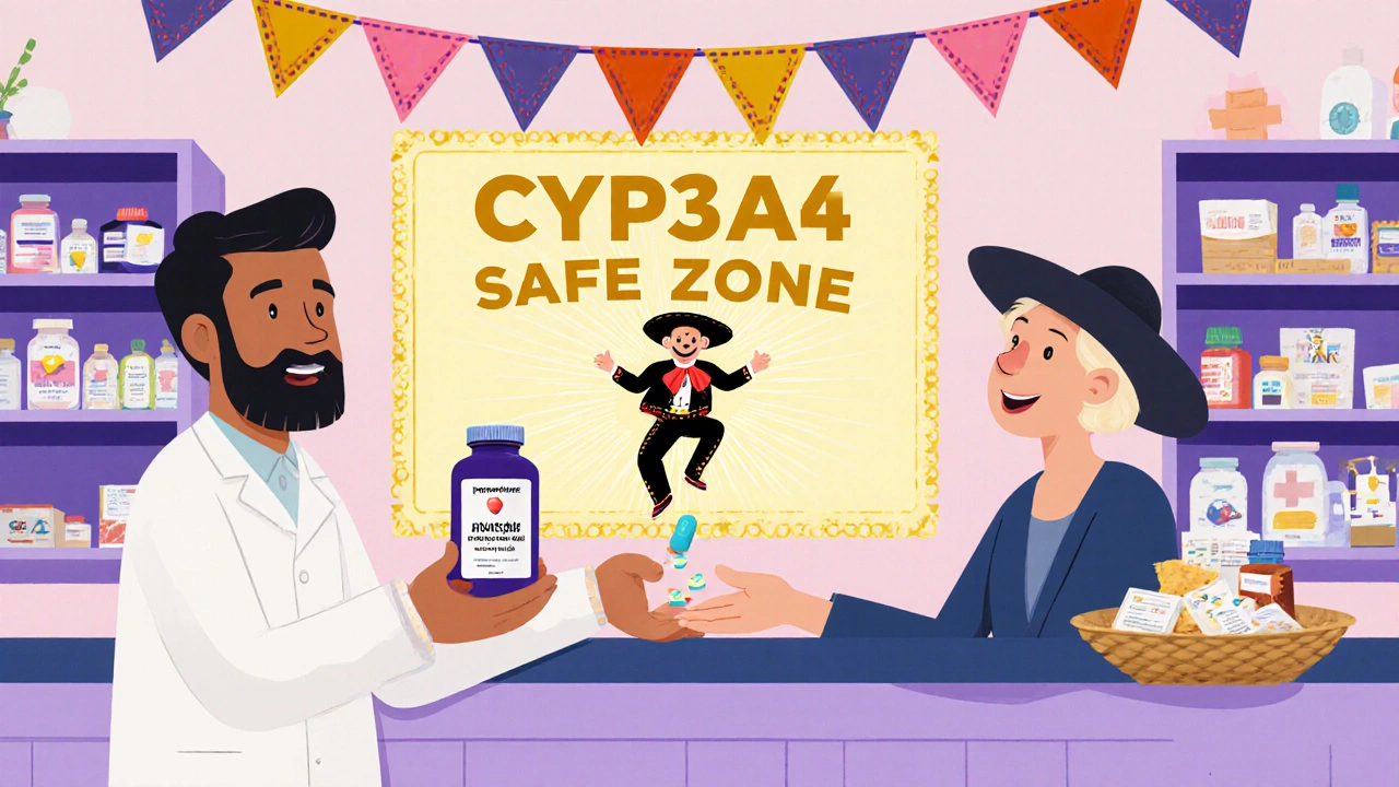 Un pharmacien remplace une statine dangereuse par une alternative sûre, avec un antifongique qui danse comme un mariachi.