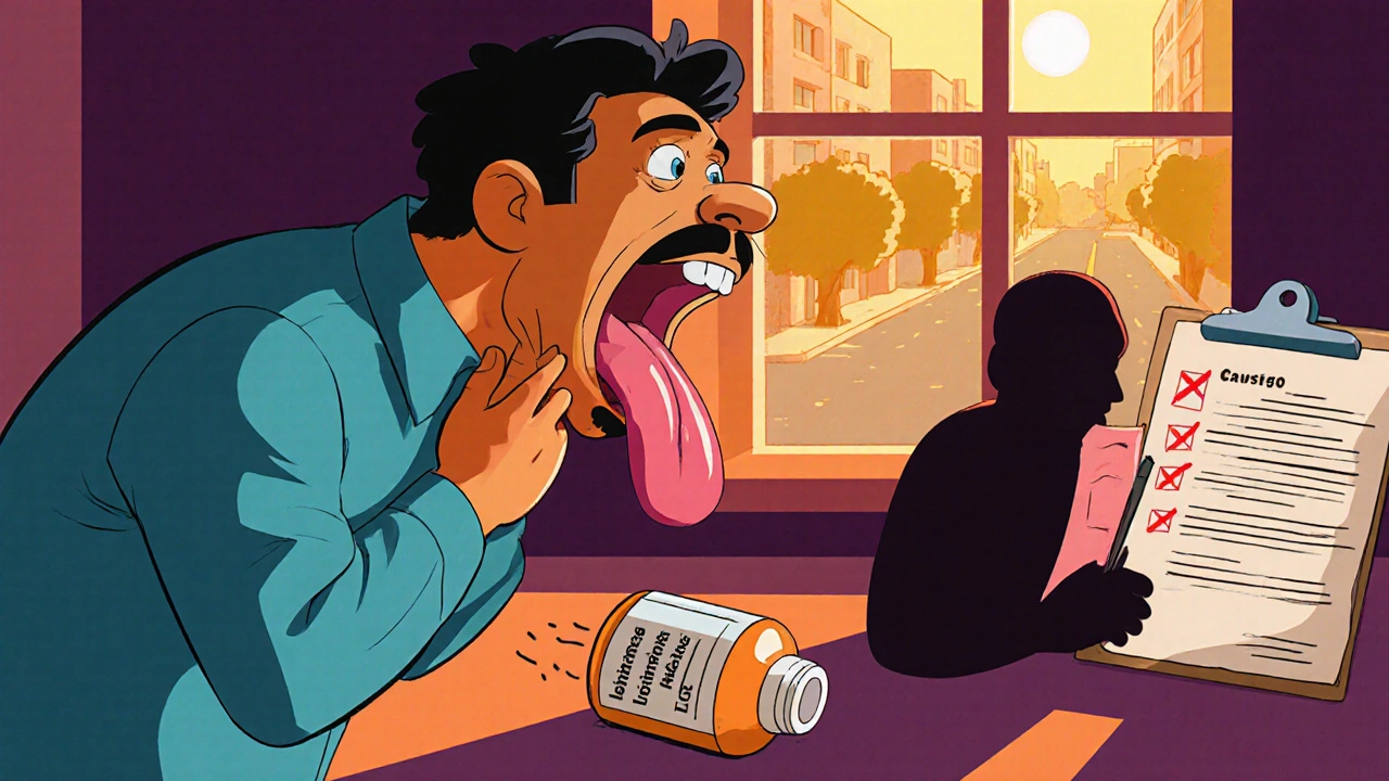 Angioedema provoqué par les médicaments : gonflement et risques d'obstruction respiratoire