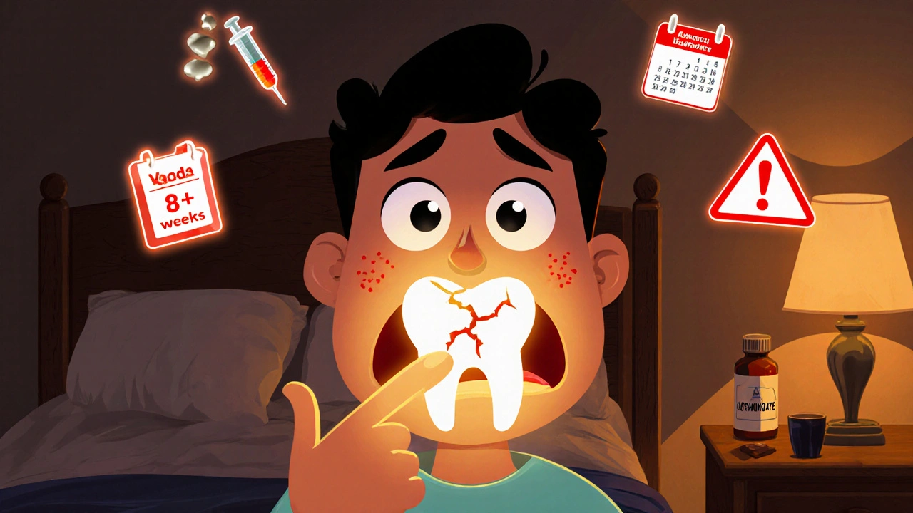 Ostéonécrose de la mâchoire liée aux médicaments : les signes d'alerte dentaire à ne pas ignorer