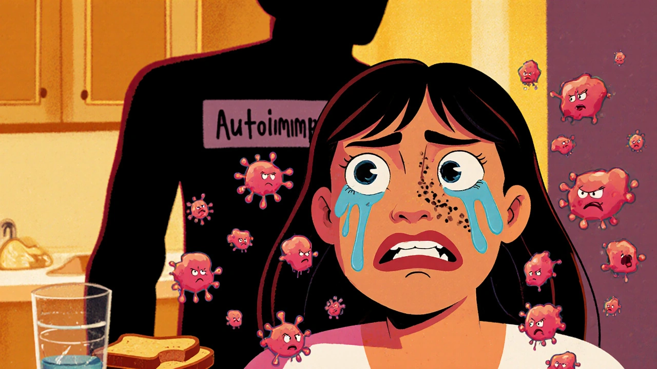 Syndrome de Sjögren : une attaque auto-immune contre les glandes productrices de liquides