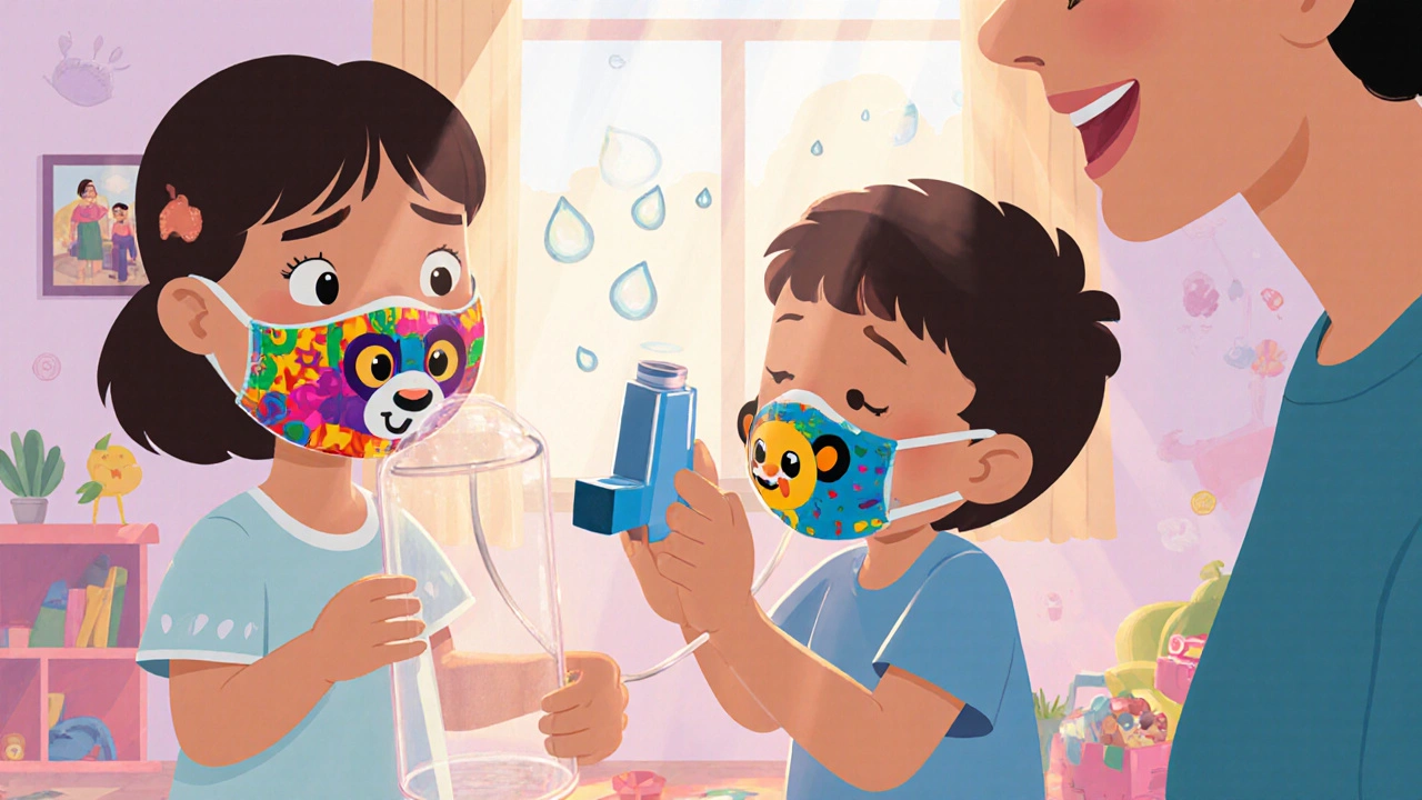 Technique correcte du spray inhalateur pour enfants : guide étape par étape