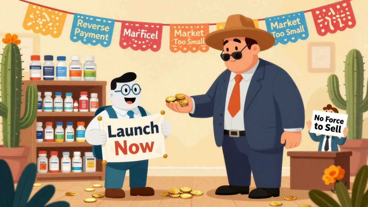 Un fabricant de génériques accepte de l&#039;argent pour ne pas lancer son médicament, dans un style d&#039;animation mexicaine.