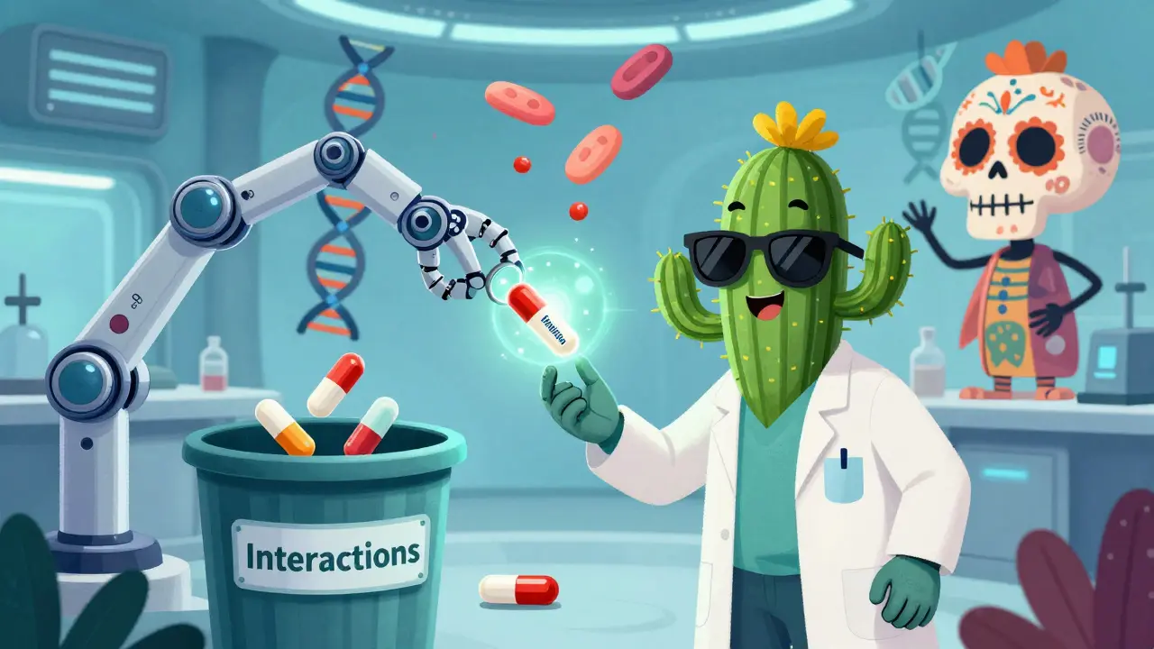 Un nouveau médicament amical remplace l'Omeprazole dans un laboratoire futuriste pour protéger le cœur.