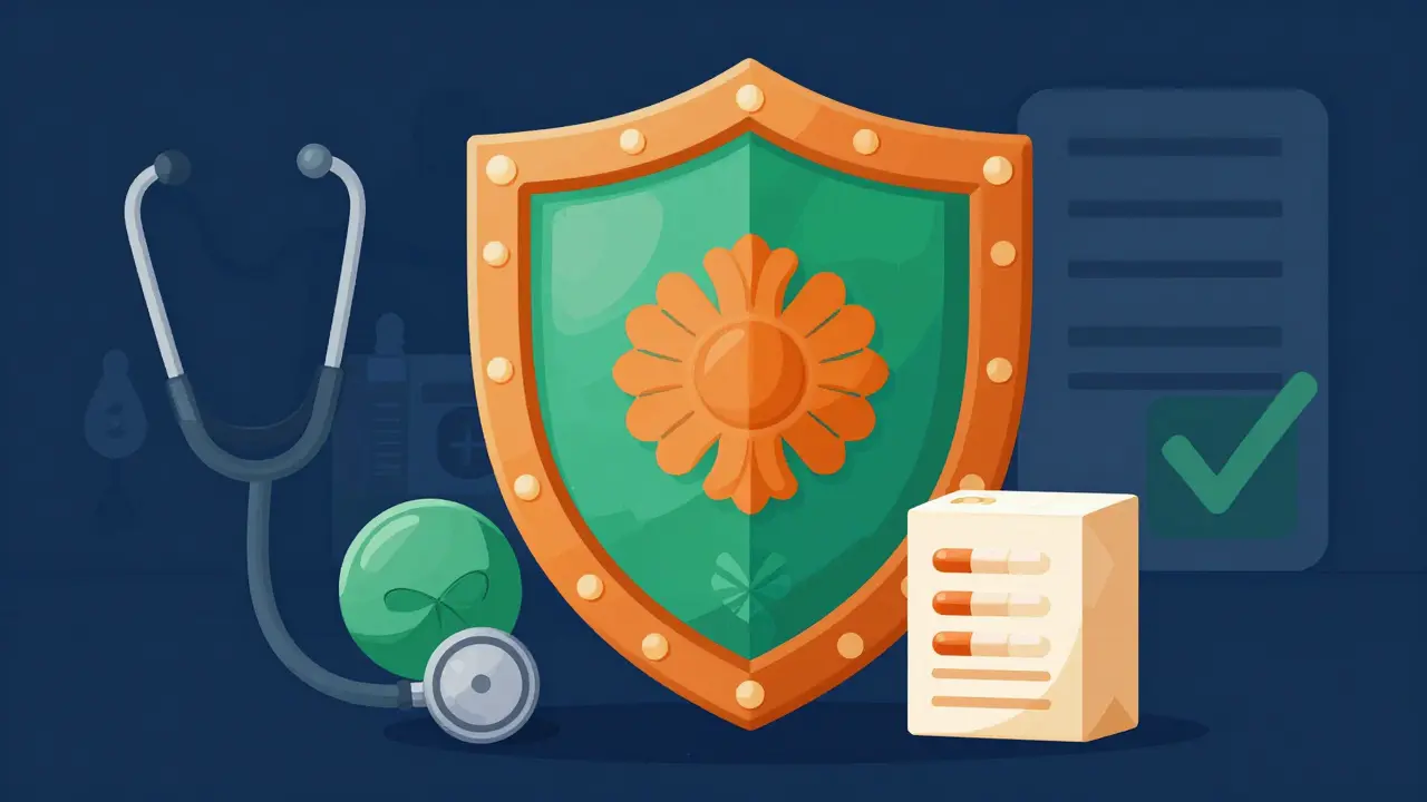 Bouclier symbolisant la sécurité des pharmacies en ligne