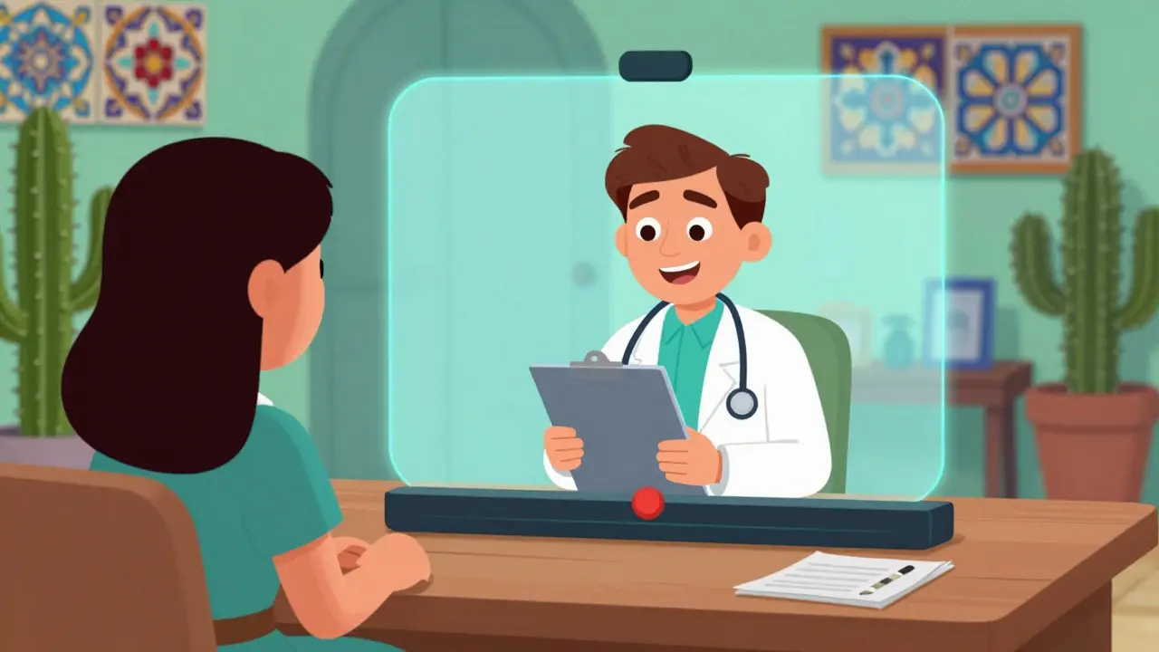 Consultation télémedicale sécurisée avec un médecin bienveillant