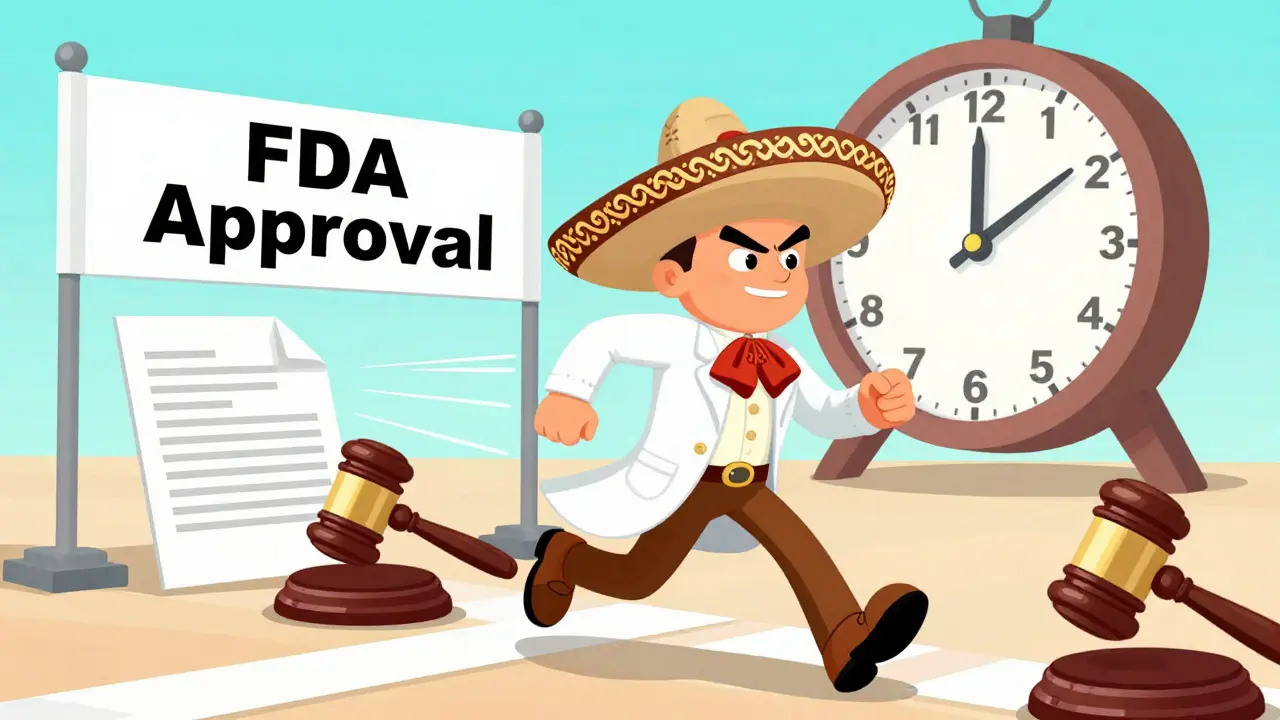 Course vers l'approbation FDA avec des obstacles juridiques symboliques