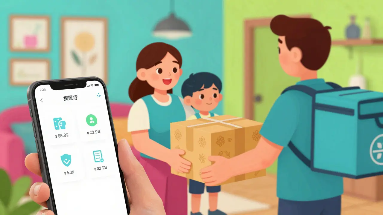 Livre de livraison à domicile avec application mobile simplifiée